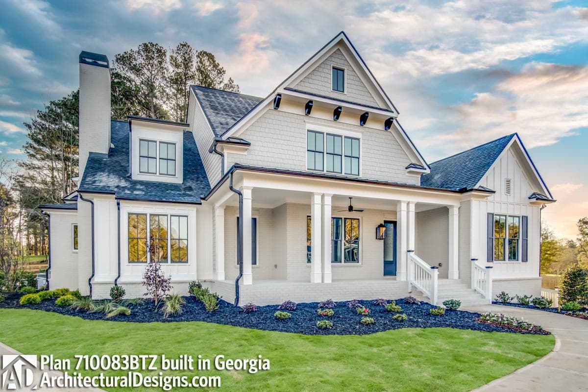 build gallery item - House Plan 710083BTZ Comes to Life in Georgia