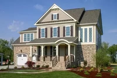 2-Story House Plan with Built-In Work Spaces