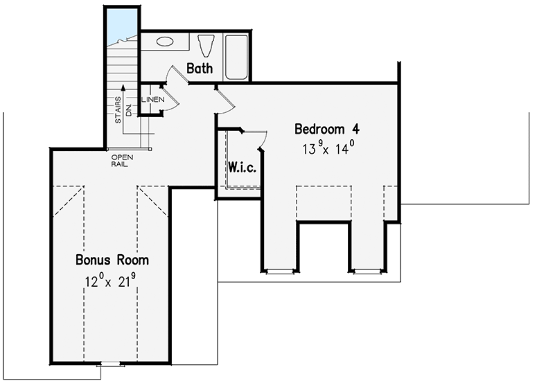 Plan 710088BTZ: Cozy Craftsman Cottage with Optional Second Floor - Floor Plan - Optional Second Floor - Cottage, Craftsman, Traditional