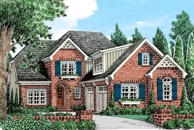 Master-On-Main House Plan with Upstairs Bonus Room