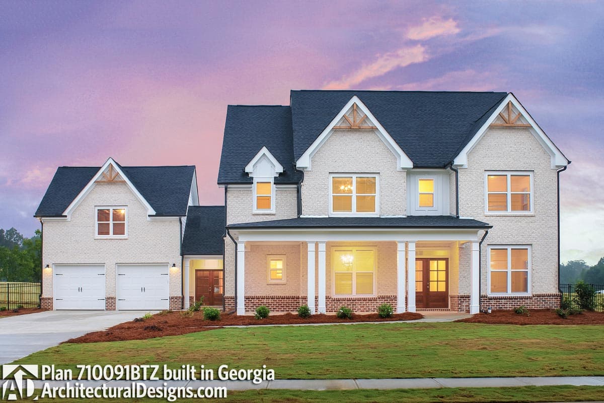 build gallery item - House Plan 710091BTZ comes to life in Georgia