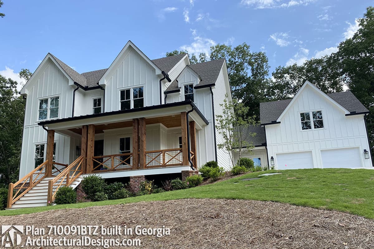 build gallery item - House Plan 710091BTZ comes to life in Georgia 