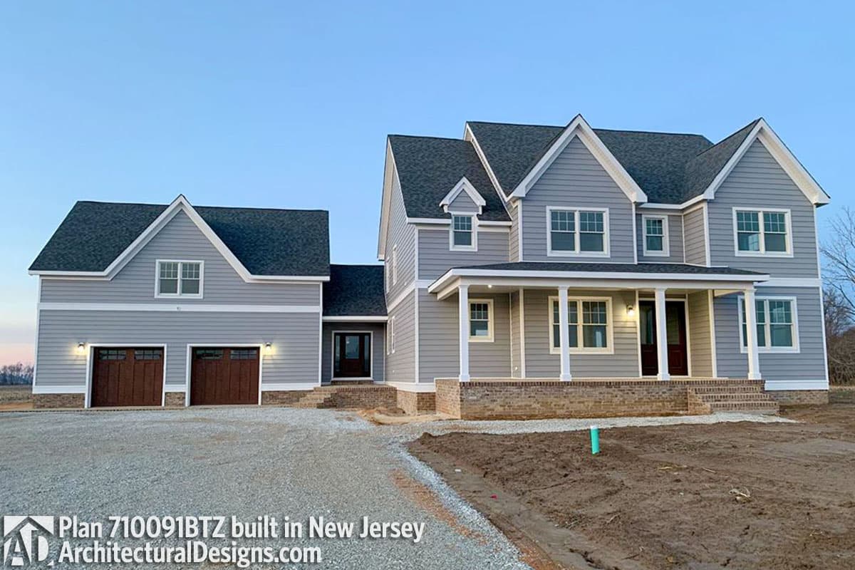 build gallery item - House Plan 710091BTZ comes to life in New Jersey