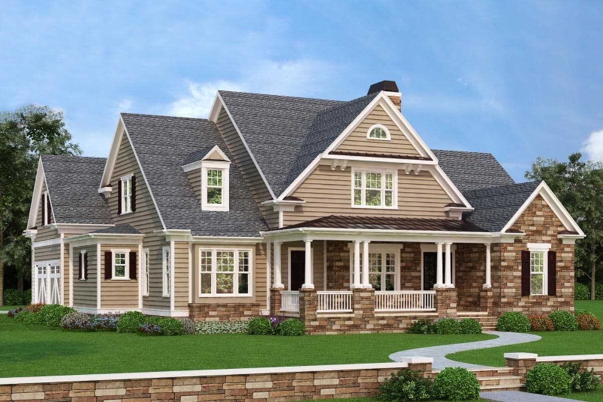 Plan 710095BTZ: 4-Bed Modern Farmhouse Plan with Large Bonus Room - Image #7 - Country, Craftsman, New American, Traditional