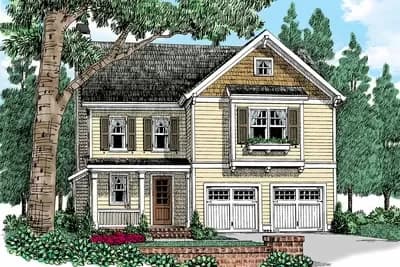 Tidy Traditional House Plan with Optional Third Floor