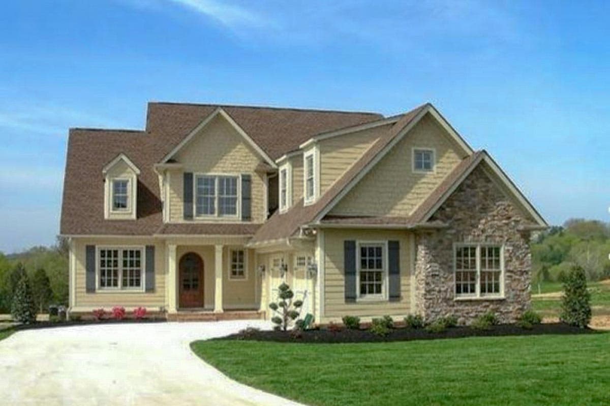 Plan 710101BTZ: 3-Bed House Plan with Courtyard-Entry Garage with Bonus Room Above - 1975 Sq Ft - Image #7 - New American, Southern, Traditional