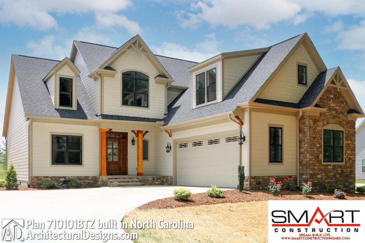 build gallery item - House Plan 710101BTZ Comes to Life in North Carolina