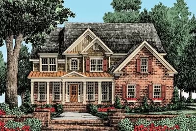 Traditional Exterior Paired with an Open Interior
