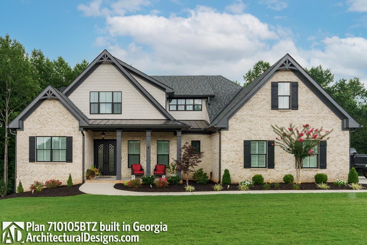 build gallery item - House Plan 710105BTZ comes to life in Georgia