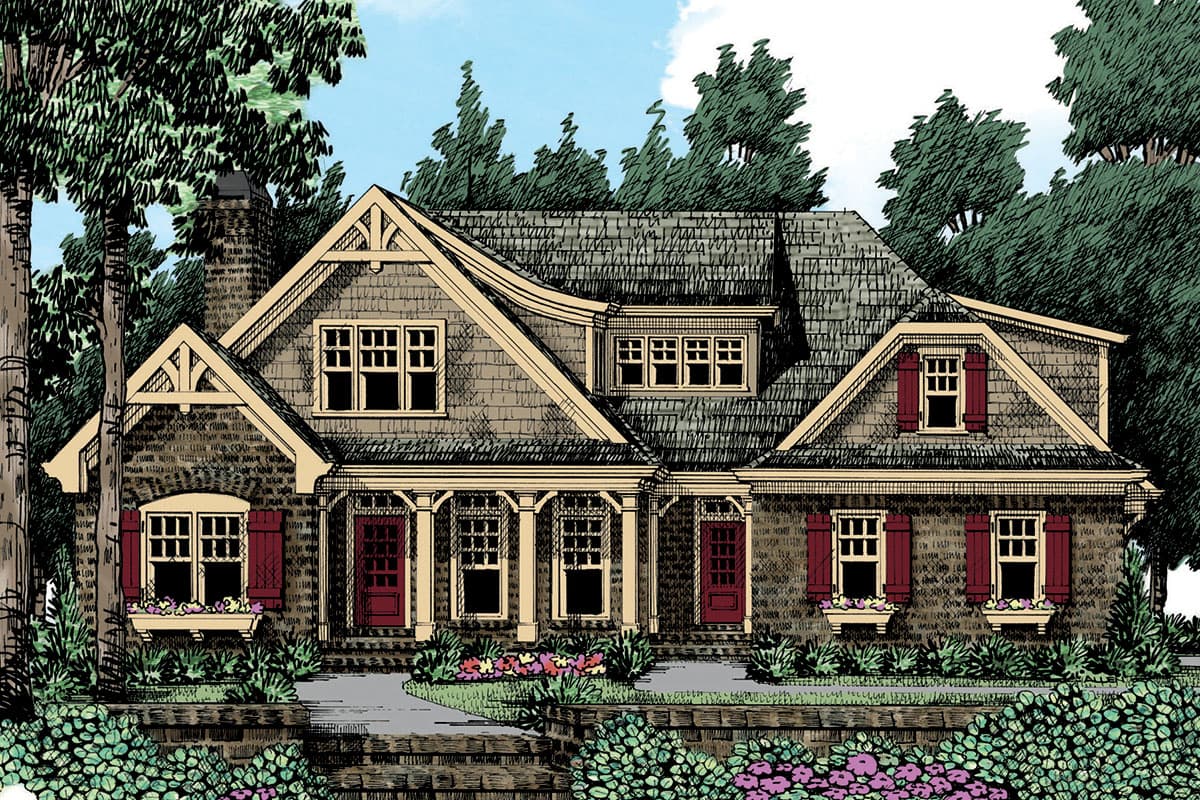 Plan 710105BTZ: Mid-Sized Craftsman House Plan with Up To 4 Bedrooms - 2899 Sq Ft - Image #13 - Country, Craftsman, New American