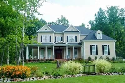 Country Home Plan with Rocking Chair Porch