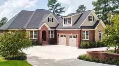 Traditional House Plan with Media Room and More Below