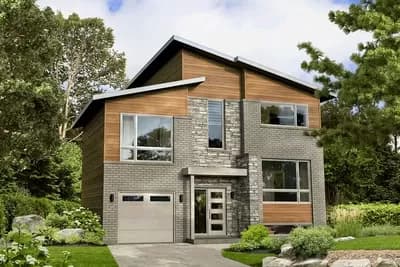 Modern Multi-Story House Plan with Bonus Room