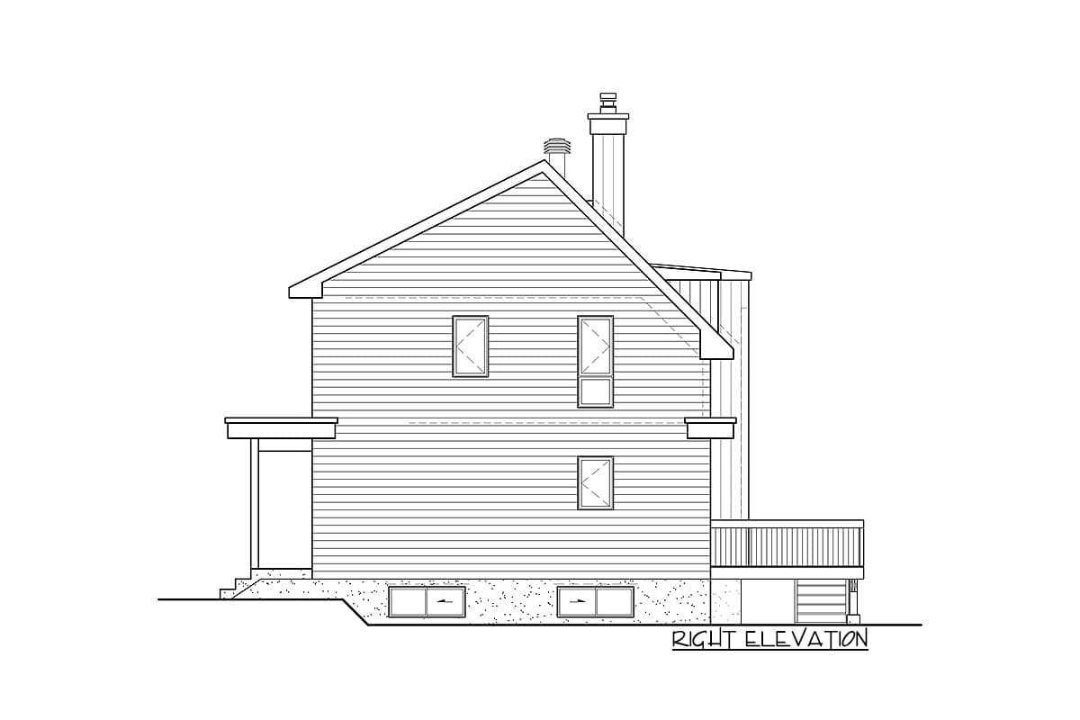 Plan 80954PM: Modern 3-Bed House Plan with Office Loft and Grand Views - Image #5 - Modern, Northwest, Vacation