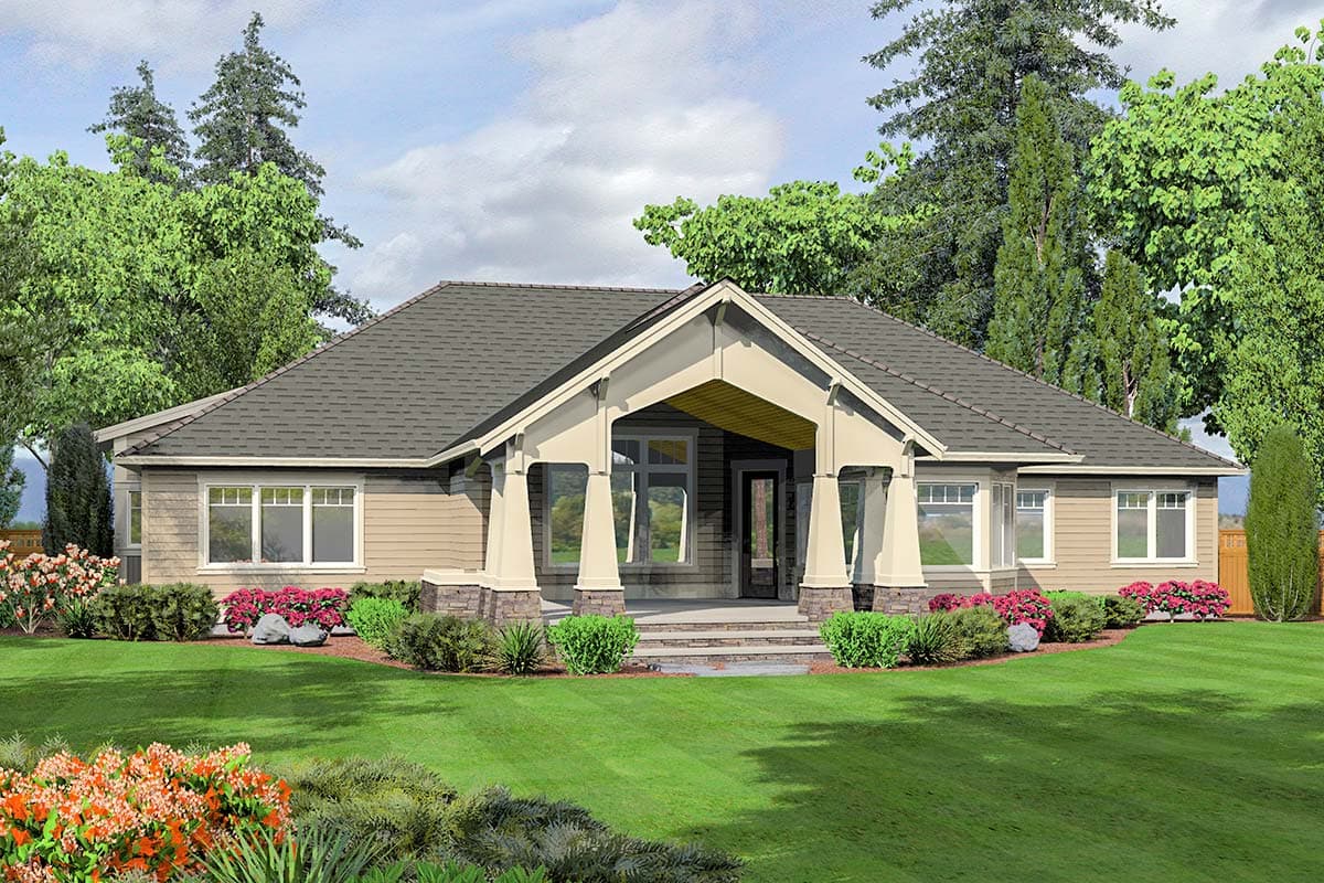 Plan 23785JD: 3-Bed Craftsman House Plan with Large Flex Room - Image #24 - Craftsman, New American, Northwest, Ranch, Rustic