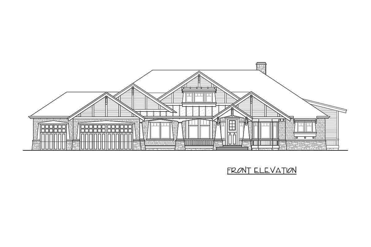 Plan 23785JD: 3-Bed Craftsman House Plan with Large Flex Room - Image #25 - Craftsman, New American, Northwest, Ranch, Rustic