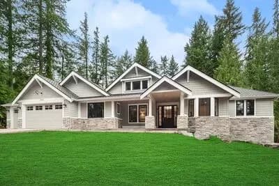 3-Bed Craftsman House Plan with Large Flex Room