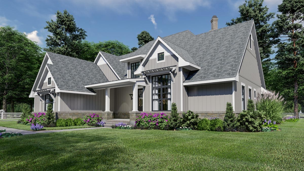 Plan 16906WG: One-Story New American House Plan with Expansion Over Garage - 2191 Sq Ft - Image #10 - Cottage, Country, Farmhouse, Modern Farmhouse, New American, Ranch