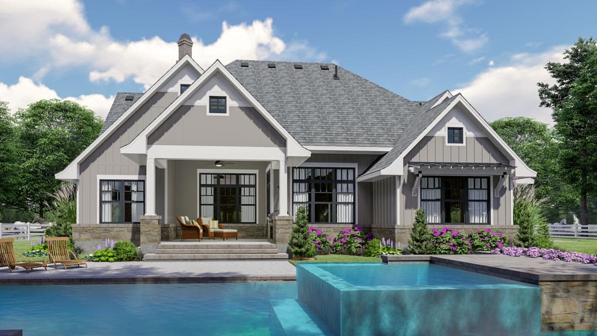 Plan 16906WG: One-Story New American House Plan with Expansion Over Garage - 2191 Sq Ft - Image #11 - Cottage, Country, Farmhouse, Modern Farmhouse, New American, Ranch