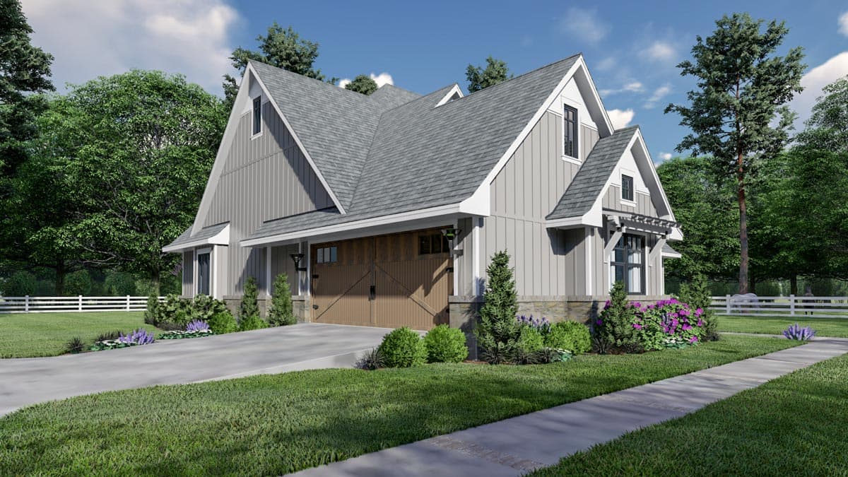 Plan 16906WG: One-Story New American House Plan with Expansion Over Garage - 2191 Sq Ft - Image #7 - Cottage, Country, Farmhouse, Modern Farmhouse, New American, Ranch