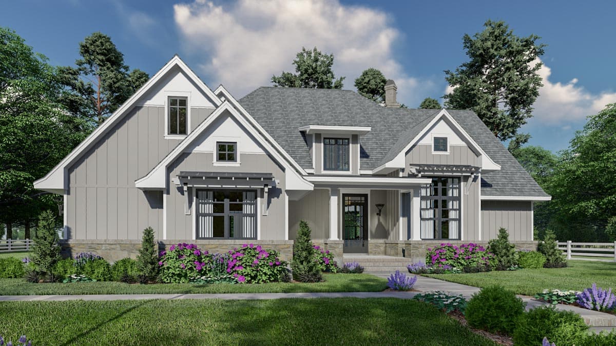 Plan 16906WG: One-Story New American House Plan with Expansion Over Garage - 2191 Sq Ft - Image #6 - Cottage, Country, Farmhouse, Modern Farmhouse, New American, Ranch