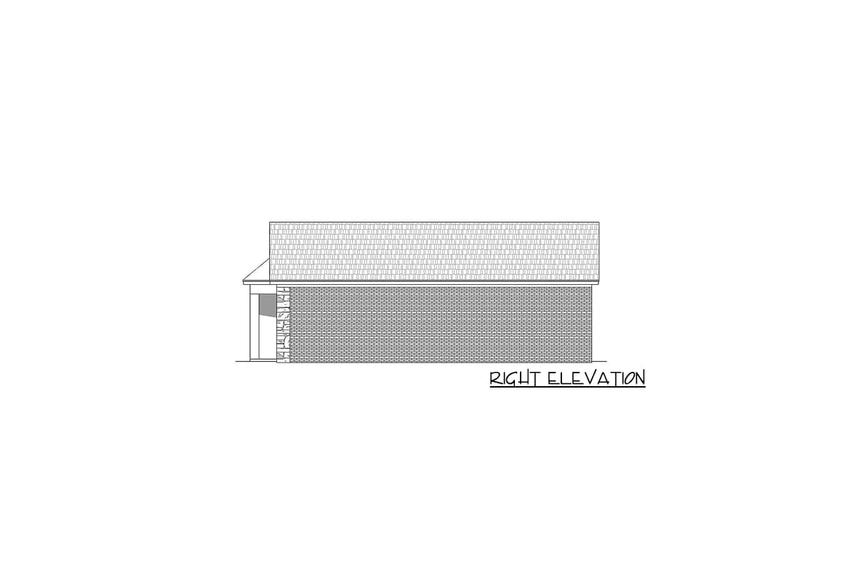 Plan 68582VR: 4-Car Detached Garage Plan with RV Parking and Workshop - Image #4 - Country, Farmhouse