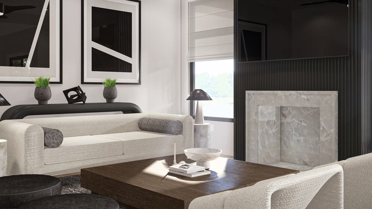 Plan 62749DJ: 4-Bed Modern Prairie-Style House Plan with Massive Balcony Over Garage - 2499 Sq Ft - Image #6 - Mid Century Modern, Modern, Northwest, Prairie