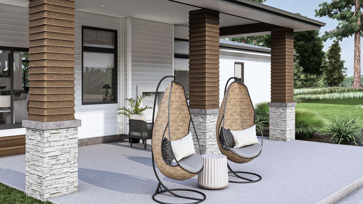 Plan 62749DJ: 4-Bed Modern Prairie-Style House Plan with Massive Balcony Over Garage - 2499 Sq Ft - Image #16 - Mid Century Modern, Modern, Northwest, Prairie