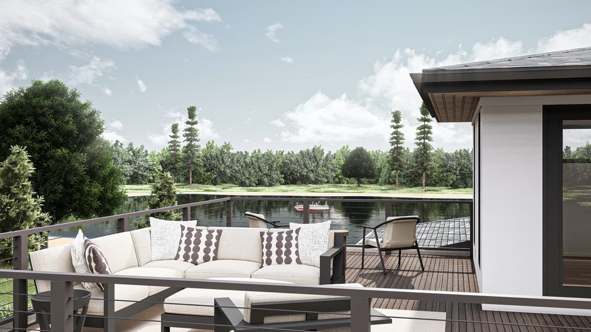 Plan 62749DJ: 4-Bed Modern Prairie-Style House Plan with Massive Balcony Over Garage - 2499 Sq Ft - Image #23 - Mid Century Modern, Modern, Northwest, Prairie