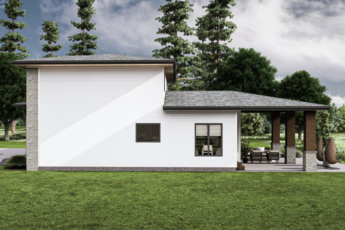 Plan 62749DJ: 4-Bed Modern Prairie-Style House Plan with Massive Balcony Over Garage - 2499 Sq Ft - Image #21 - Mid Century Modern, Modern, Northwest, Prairie