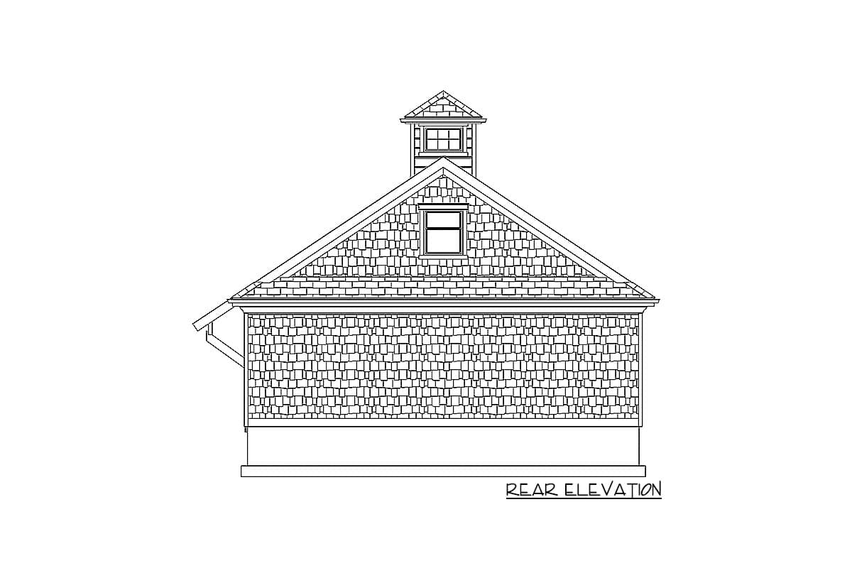 Plan 61321UT: Detached 2-Car Garage with Bonus Room - Image #7 - Carriage, Craftsman