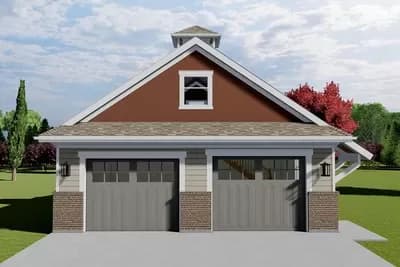 Detached 2-Car Garage with Bonus Room