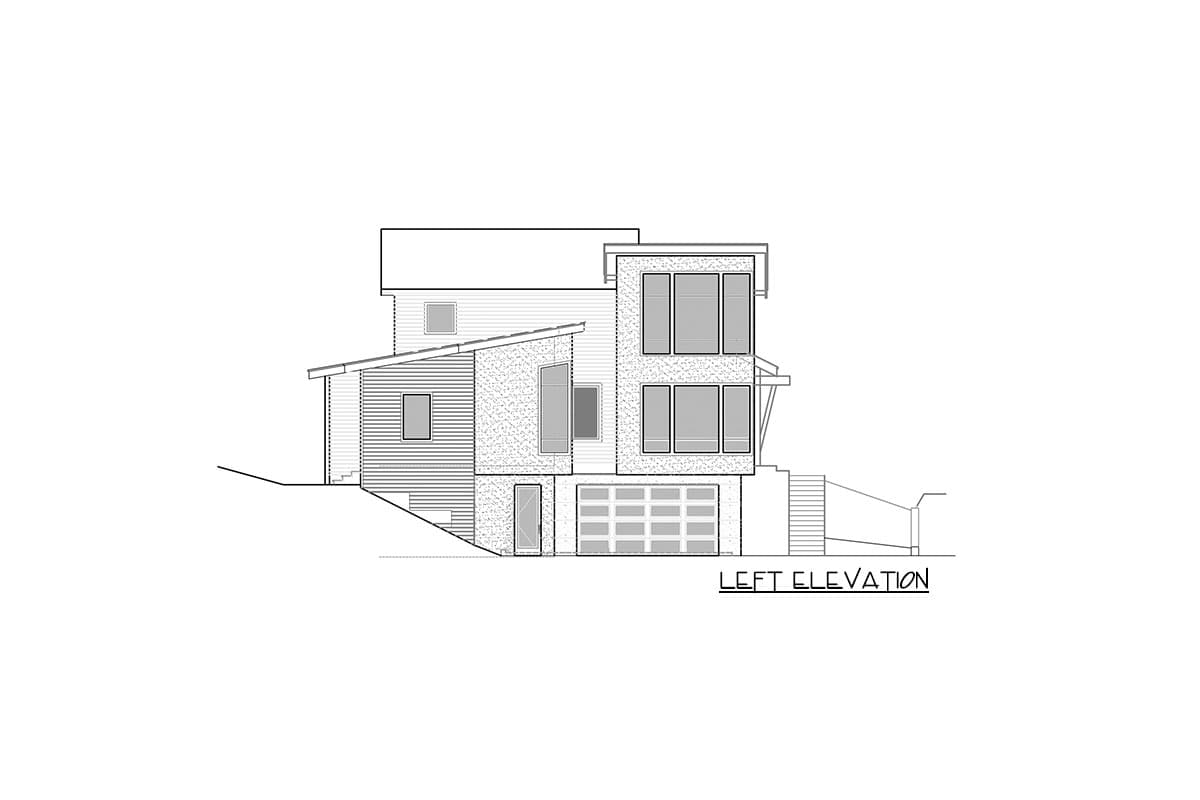 Plan 666039RAF: Modern Home Plan with Drive-Under Garage - 3629 Sq Ft - Image #6 - Contemporary, Mid Century Modern, Modern, Northwest
