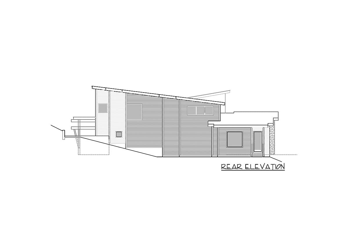 Plan 666039RAF: Modern Home Plan with Drive-Under Garage - 3629 Sq Ft - Image #7 - Contemporary, Mid Century Modern, Modern, Northwest