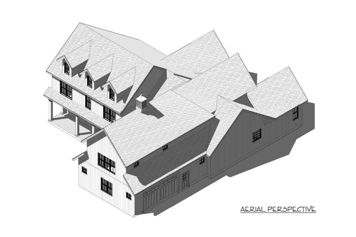 Plan 46376LA: Country Farmhouse Plan with Upstairs Den and Bonus Room - Image #8 - Colonial, Country, Farmhouse, Modern Farmhouse, New American, Southern, Traditional