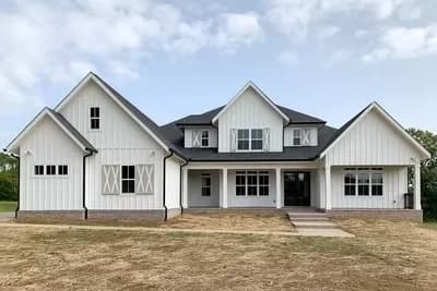 Exclusive 4-Bed Farmhouse Plan with Outdoor Kitchen