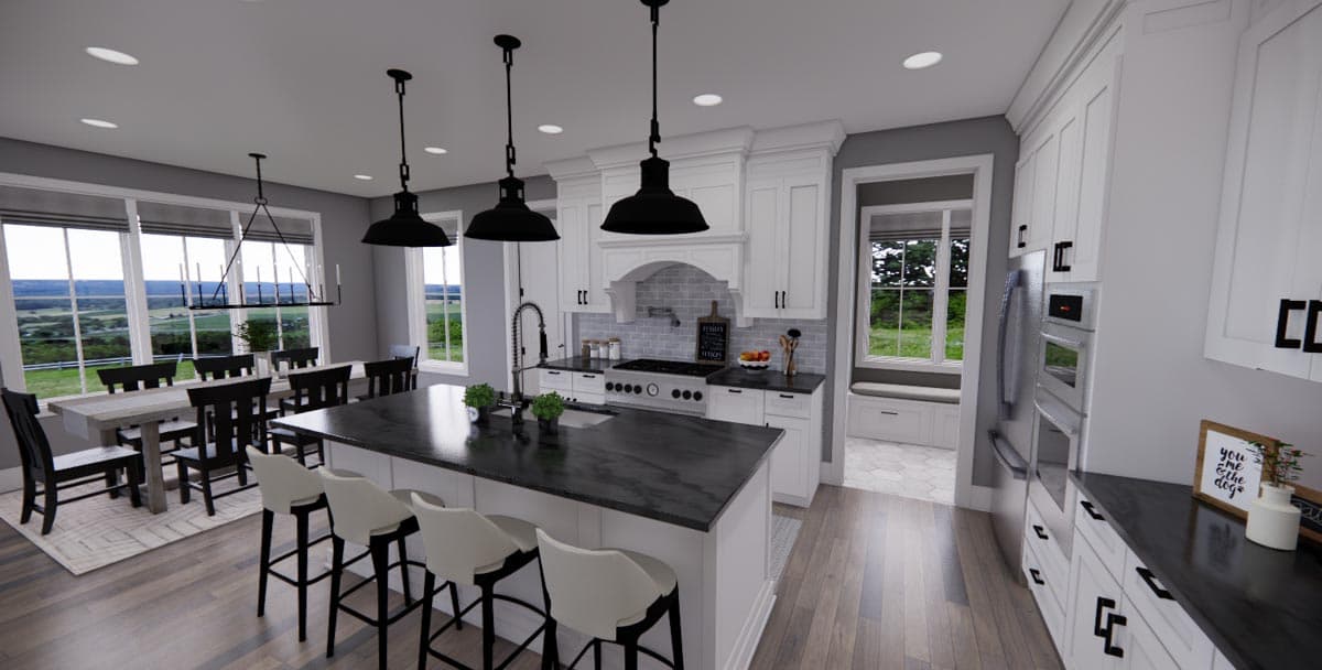 Plan 14676RK: 3-Bed Modern Farmhouse Plan with Two Laundry Rooms - Image #14 - Craftsman, Farmhouse, Modern Farmhouse, New American, Traditional, Transitional