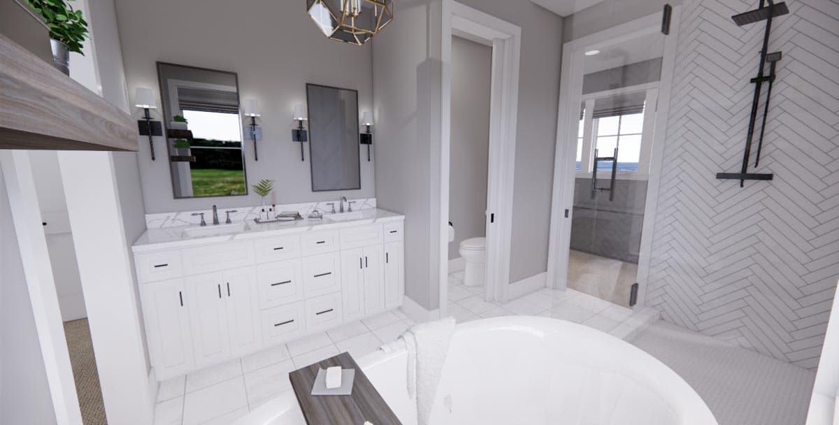 Plan 14676RK: 3-Bed Modern Farmhouse Plan with Two Laundry Rooms - Image #25 - Craftsman, Farmhouse, Modern Farmhouse, New American, Traditional, Transitional