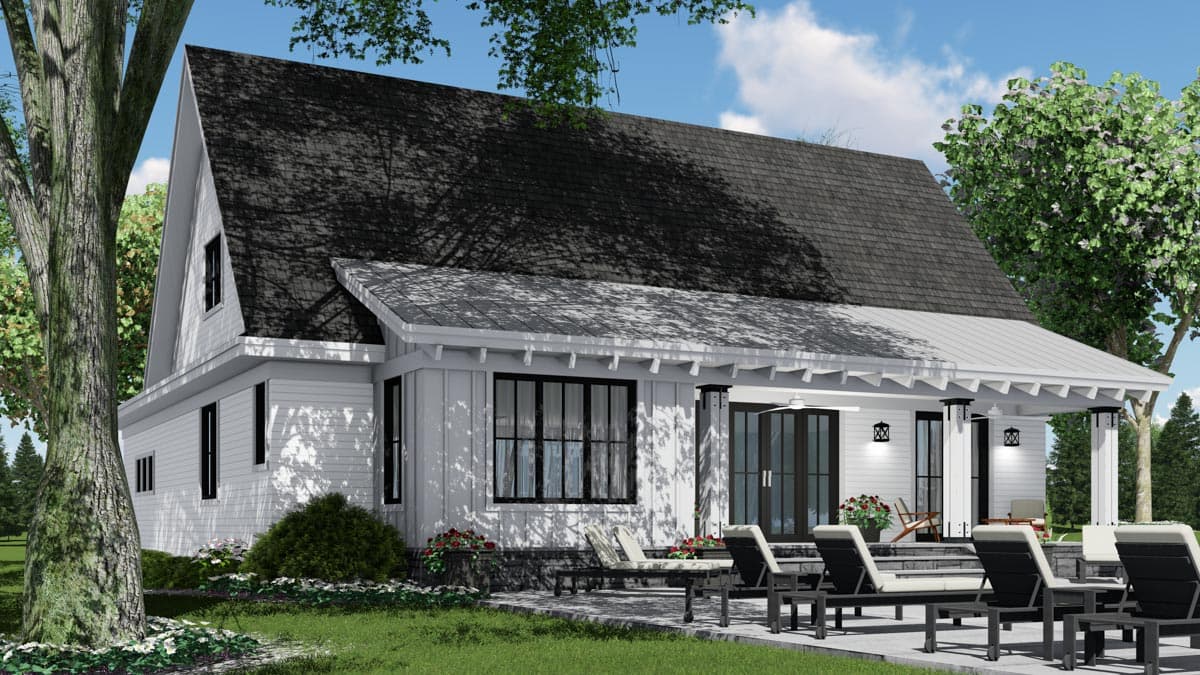 Plan 14676RK: 3-Bed Modern Farmhouse Plan with Two Laundry Rooms - Image #6 - Craftsman, Farmhouse, Modern Farmhouse, New American, Traditional, Transitional