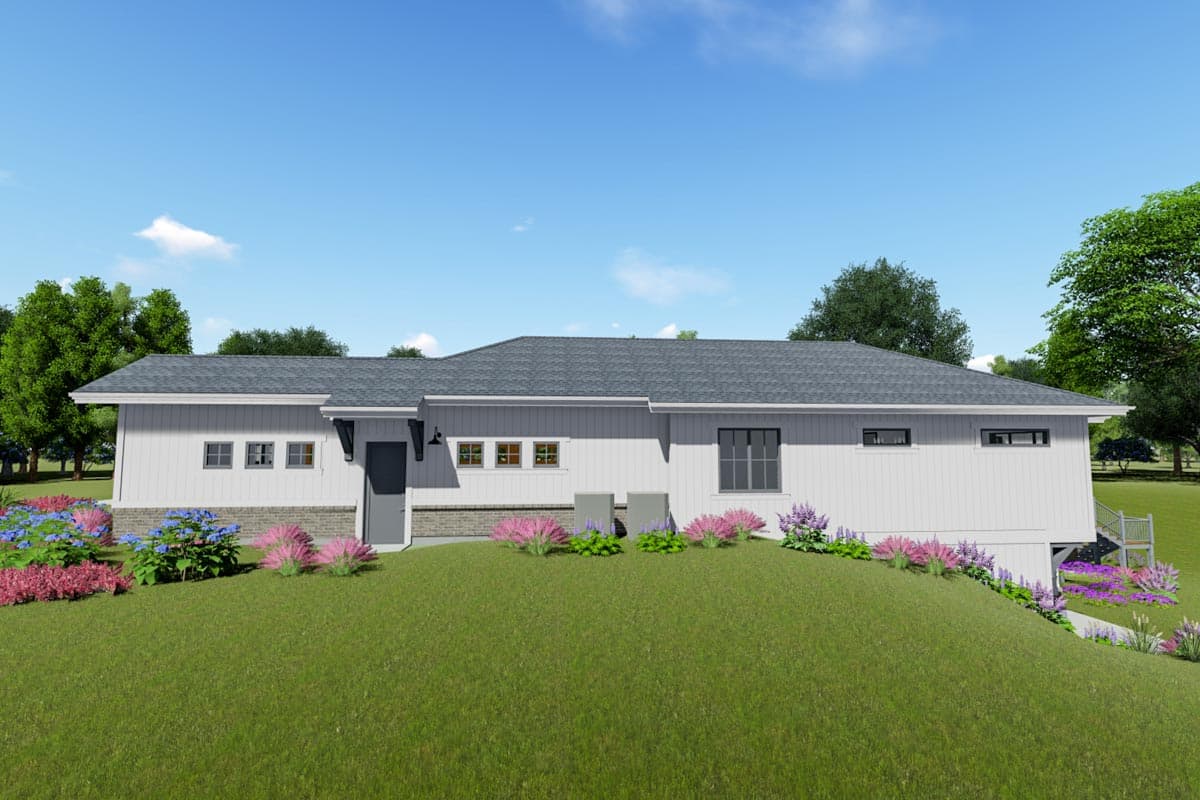 Plan 64468SC: Modern Farmhouse House Plan with Optional Finished Lower Level - 2361 Sq Ft - Image #6 - Farmhouse, Modern Farmhouse, New American, Ranch