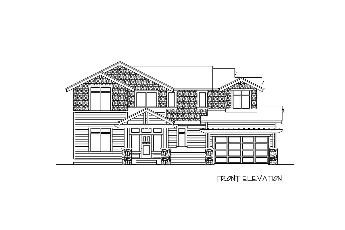 Plan 23786JD: Captivating 4-Bed House Plan with Open Layout and BBQ Porch - Image #26 - Craftsman, Northwest