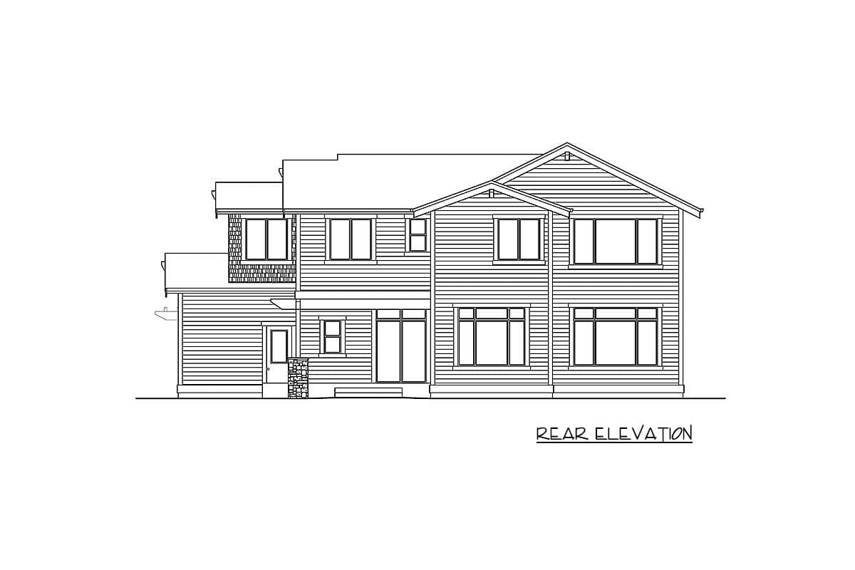Plan 23786JD: Captivating 4-Bed House Plan with Open Layout and BBQ Porch - Image #28 - Craftsman, Northwest