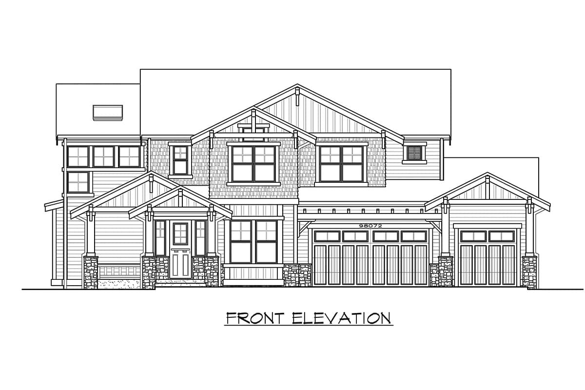 Plan 23787JD: Beautiful 5-Bed Mountain House Plan with Main-Level Guest Bed  - Image #22 - Craftsman, Mountain, New American, Northwest