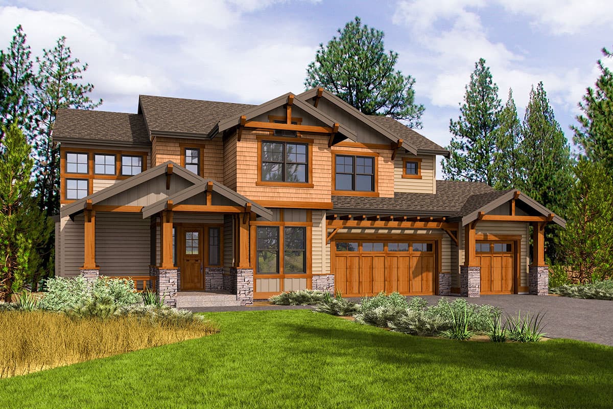 Plan 23787JD: Beautiful 5-Bed Mountain House Plan with Main-Level Guest Bed  - Image #20 - Craftsman, Mountain, New American, Northwest