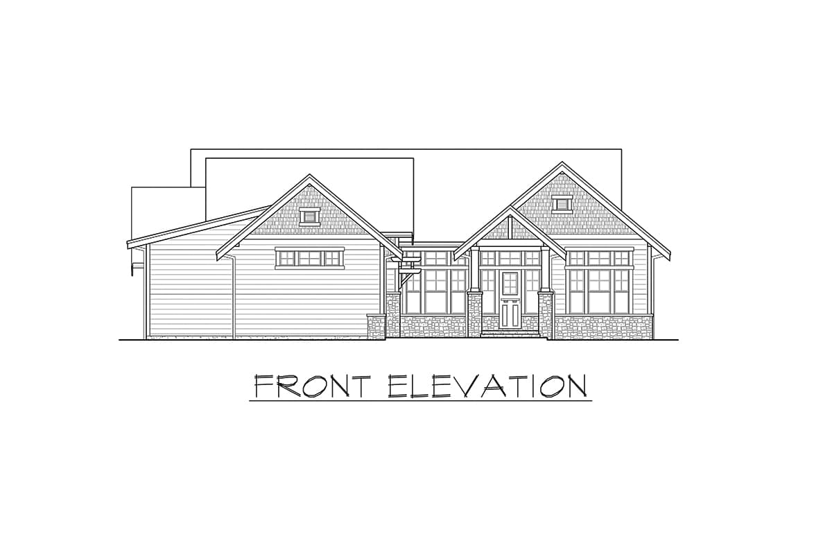 Plan 23789JD: Rustic 3-Bed Northwest House Plan with First-Floor Master - Image #7 - Country, Craftsman, Mountain, New American, Northwest