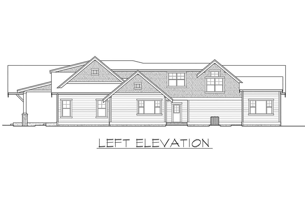 Plan 23789JD: Rustic 3-Bed Northwest House Plan with First-Floor Master - Image #8 - Country, Craftsman, Mountain, New American, Northwest
