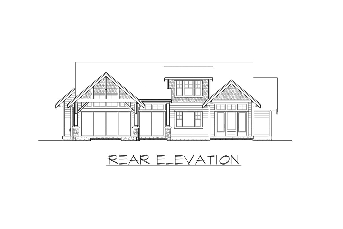 Plan 23789JD: Rustic 3-Bed Northwest House Plan with First-Floor Master - Image #9 - Country, Craftsman, Mountain, New American, Northwest