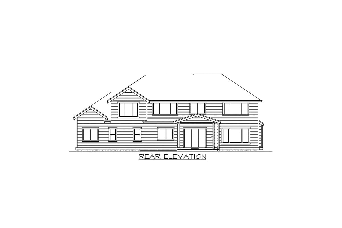 Plan 23793JD: 5-Bed Northwest House Plan with Two Master Beds - Image #26 - Craftsman, Northwest, Shingle