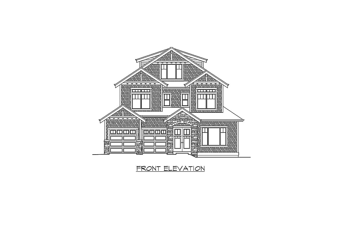 Plan 23794JD: Beautiful 3-Story Craftsman House Plan with 5 (or 6) Bedrooms - Image #25 - Craftsman, Northwest