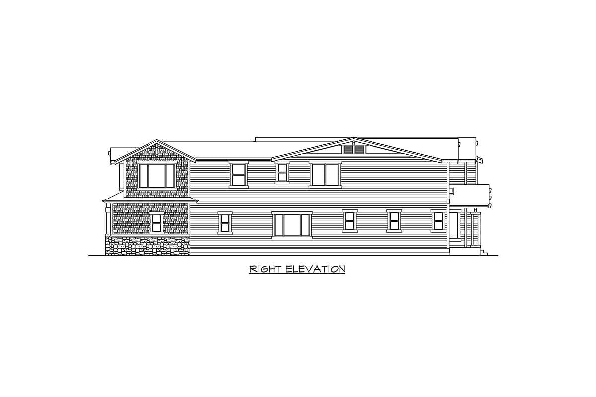 Plan 23795JD: Marvelous Shingle-Style House Plan with Bonus Room Atop Side-Entry Garage - Image #26 - Craftsman, Northwest, Shingle